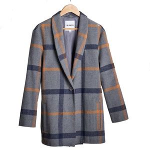 BB Dakota Plaid Coat *read